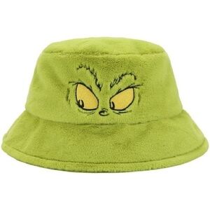 NWT Dr. Seuss The Grinch Faux Fur Bucket Hat